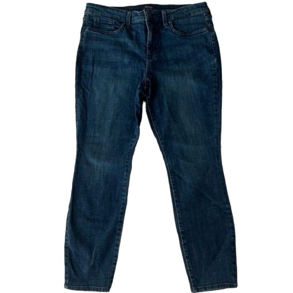 NYDJ Women's AMI Skinny High Rise Lift Tuck Technology Blue  Jeans Size 12P